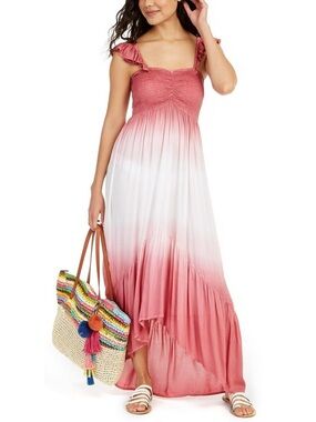 Raviya Pink & White Ombre Hi- low Dress Size Small Summery Sun Dress 🌸